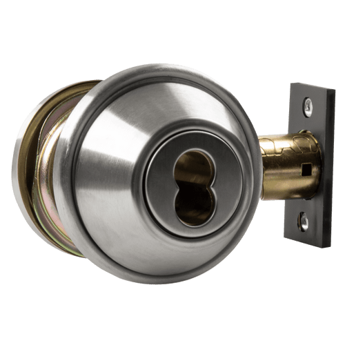Arrow DBX62 Double Cylinder Deadbolt, SFIC Prep Less Core, Satin Stainless Steel
