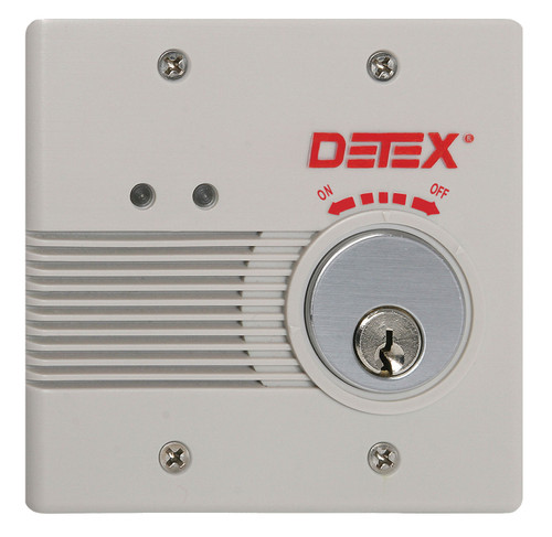 Detex EAX-2500F Flush Mount Door Prop Alarm Key Switch Gray