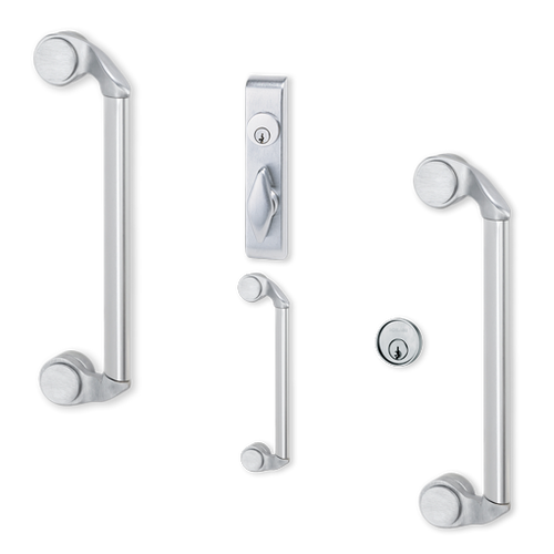 589 26D - Von Duprin Cover Plate, 5575L Device on Wood Doors, Satin Chrome Finish