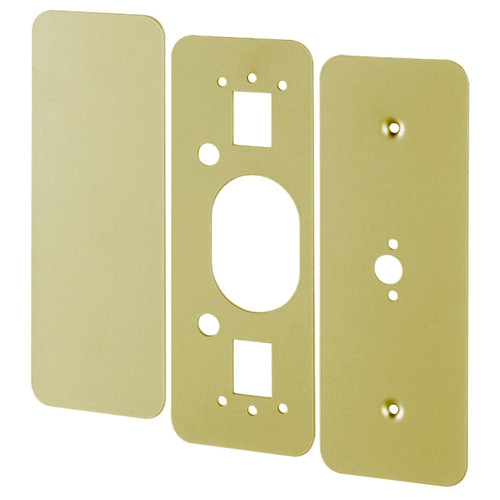 997 US4 - Von Duprin Cover Plate, 98/99 Rim Device, Satin Brass Finish