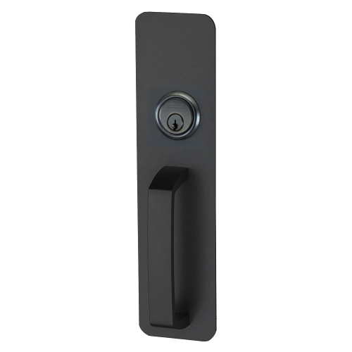 230NL 622 - Von Duprin Grade 1 Pull Trim, Nightlatch Function, Escutcheon Pull, Flat Black Coated Finish, Non-Handed