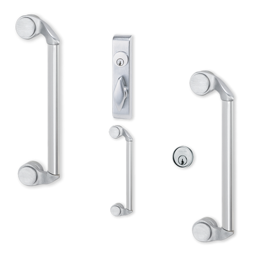 550DT SPBLK - Von Duprin Grade 1 Pull Trim, Dummy Function, Black Painted Finish, Non-Handed