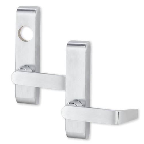 E371L-BE-06 26D FSE RHR - Von Duprin Grade 1 Electric Passage 06 Lever Trim, Fail Secure, For Use With 5547/8847-F Series Exit Devices, Satin Chrome Finish, Right-Hand Reverse