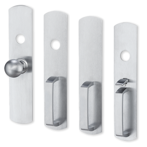 880DT-R US26 - Von Duprin Grade 1 Pull Trim, Dummy Function, Rim Prep, Bright Chrome Finish, Non-Handed