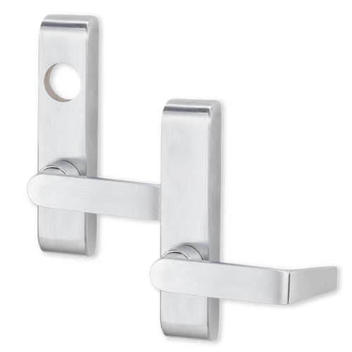 371L-BE-06 26D LHR - Von Duprin Grade 1 Passage 06 Lever Trim, For Use With 5547/8847-F Series Exit Devices, Satin Chrome Finish, Left-Hand Reverse