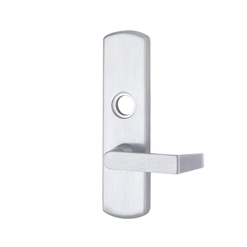 996L-NL-12-M US4 RHR - Von Duprin Grade 1 Lever Trim, Nightlatch Function, Mortise Prep, 12 Lever with Escutcheon, Satin Brass Finish, Right Hand Reverse