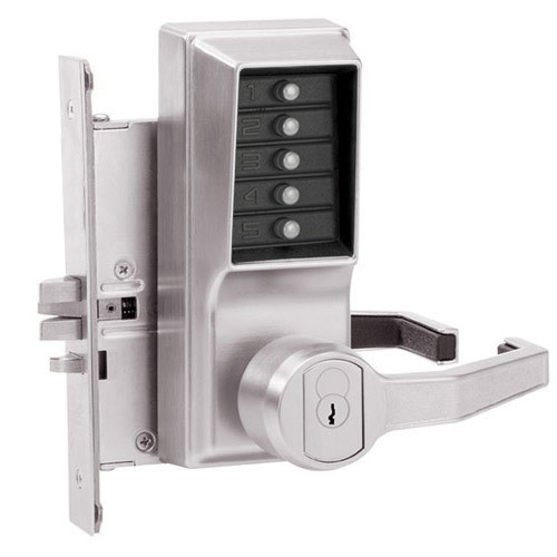 Simplex Pushbutton Lock in Bright Chrome Finish Simplex Pushbutton Lock in Bright Chrome Finish