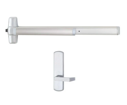 CD99L-BE-16 4 26D LHR Von Duprin Concealed Door (CD) 99 Series Lever SFIC Prep Surface Vertical Rod Exit Device Satin Chrome