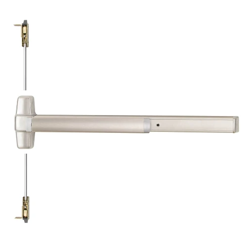 9847L-DT-06 3 32D LHR Von Duprin 98 Series Dummy Trim Concealed Vertical Rod Exit Device in Satin Stainless Steel