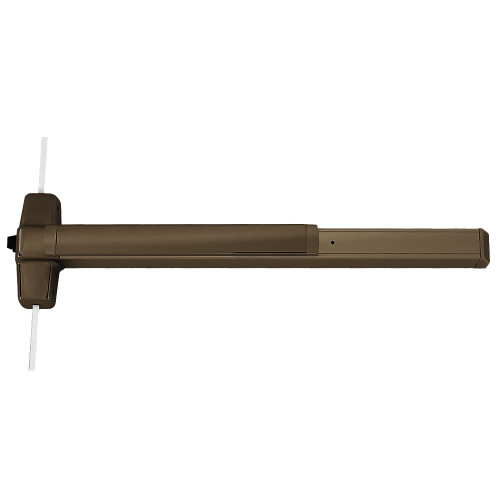9857L-DT-16 3 313 RHR Von Duprin 98 Series Dummy Trim Surface Three Point Latch Exit Device in Duranodic Dark Bronze
