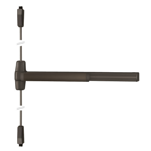 9927L-06-F 3 643E LHR Von Duprin 99 Series Classroom Fire Rated Surface Vertical Rod Exit Device in Aged Bronze