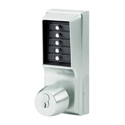 Simplex Pushbutton Lock in Bright Chrome Finish Simplex Pushbutton Lock in Bright Chrome Finish
