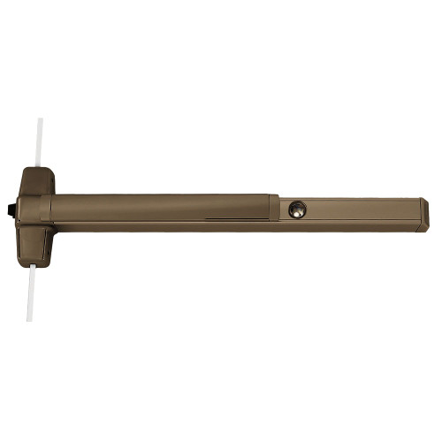 CD9857L-KC-07 3 313 LHR Von Duprin 98 Series Key Capture Surface Three Point Latch Exit Device in Duranodic Dark Bronze