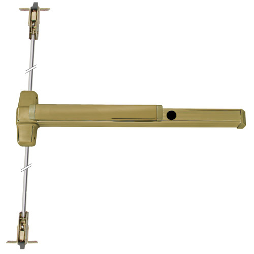 CD9947L-DT-06 4 US4 RHR Von Duprin 99 Series Dummy Trim Concealed Vertical Rod Exit Device in Satin Brass