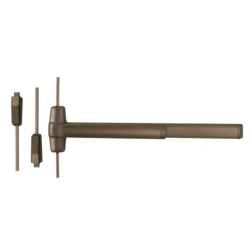 9827L-01-F 3 US10B RHR Von Duprin 98 Series Classroom Fire Rated Surface Vertical Rod Exit Device in Oil Rubbed Bronze