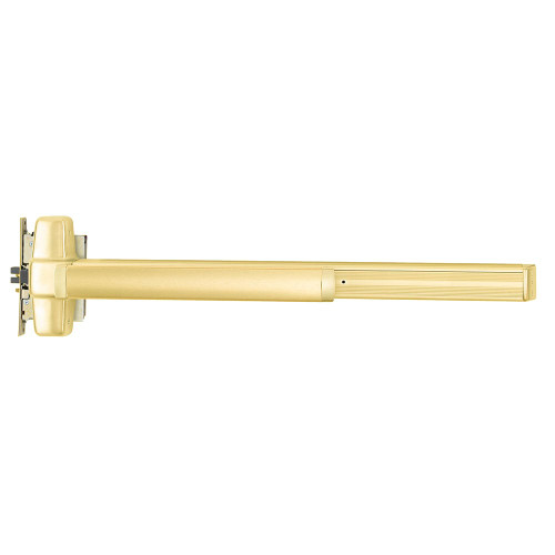 9975L-NL-06 3 US3 RHR Von Duprin 99 Series Night Latch Mortise Lock Exit Device in Bright Brass