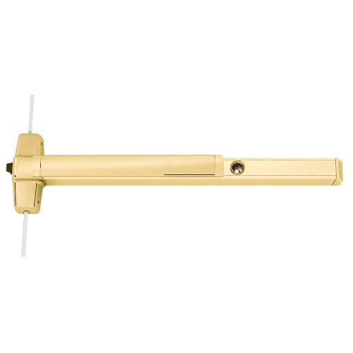 CD9857L-KC-12 4 US3 RHR Von Duprin 98 Series Key Capture Surface Three Point Latch Exit Device in Bright Brass