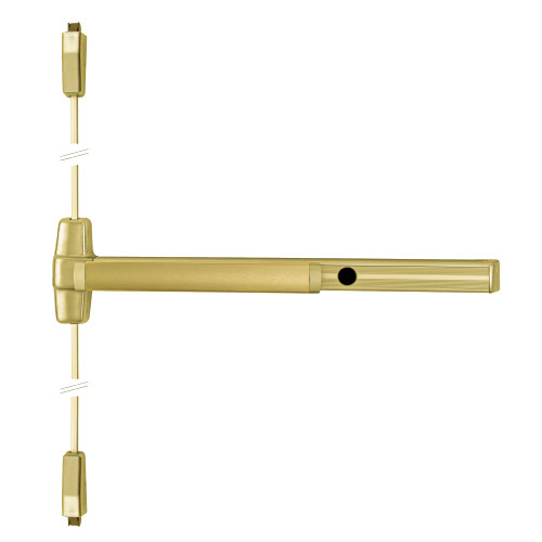 CD9927L-NL-06 3 US4 RHR Von Duprin 99 Series Night Latch Surface Vertical Rod Exit Device in Satin Brass