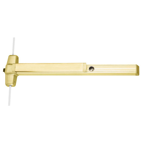 CD9957L-KC-01 3 US4 RHR Von Duprin 99 Series Key Capture Surface Three Point Latch Exit Device in Satin Brass