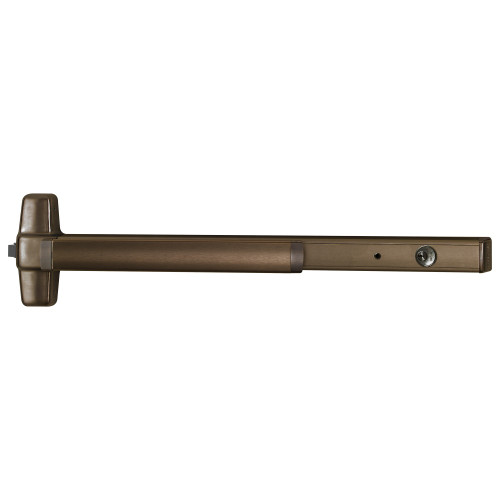 CXA98L-NL-03-F 4 313 RHR Von Duprin 98 Series Night Latch Fire Rated Rim Exit Device in Duranodic Dark Bronze