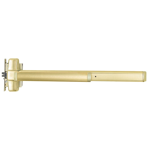 QEL9875L-NL-18 4 US4 RHR Von Duprin 98 Series Night Latch Mortise Lock Exit Device in Satin Brass