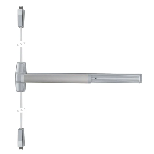 RX9927L-NL-12 4 US28 LHR Von Duprin 99 Series Night Latch Surface Vertical Rod Exit Device in Anodized Aluminum