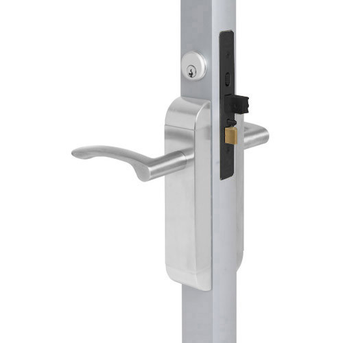 2190-423-101-32D Adams Rite Dual Force Interconnected 2190 series Deadlock/Deadlatch in Satin Stainless