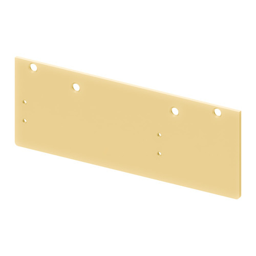LCN 1460 Parallel Arm Full Cover Plate in Bright Brass