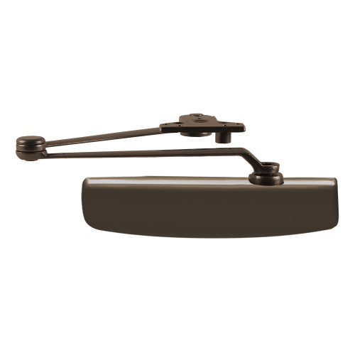LCN 1461 with Cushion Arm with Door Stop in Dark Bronze