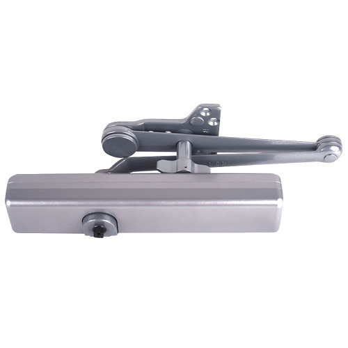 LCN 1461 with Hold Open Cushion Arm with Door Stop in Aluminum