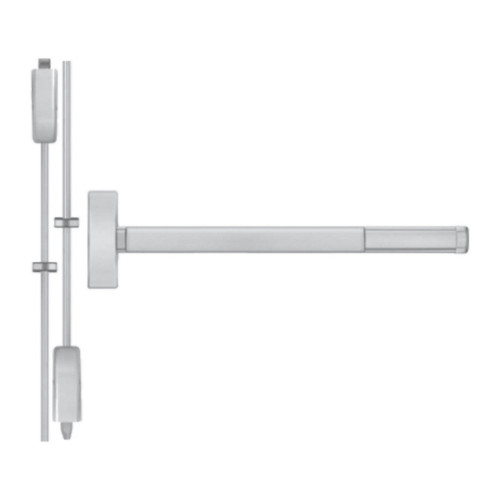 PHI Apex 2214 surface vertical rod exit device, 36 inch, 626W weatherproof satin chrome