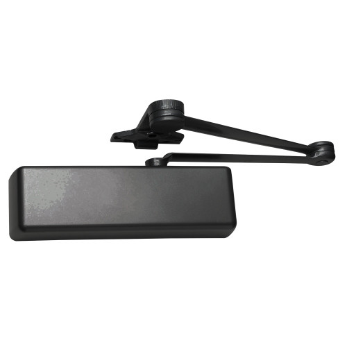 LCN 4111 with Spring Cushion Arm Metal Cover in Black