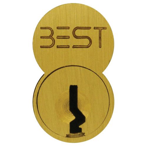 1C7E1606 BEST 7-Pin SFIC Core Uncombinated E - Best Keyway in Satin Brass