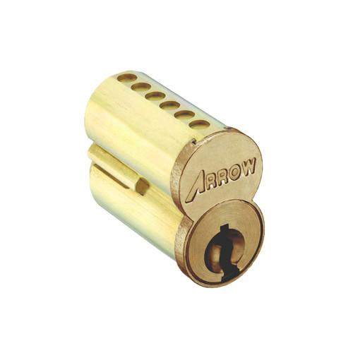 100CRP-UCXBB 4 (4PK) Arrow Lock 6-Pin SFIC Core Uncombinated B - Best Keyway in Satin Brass