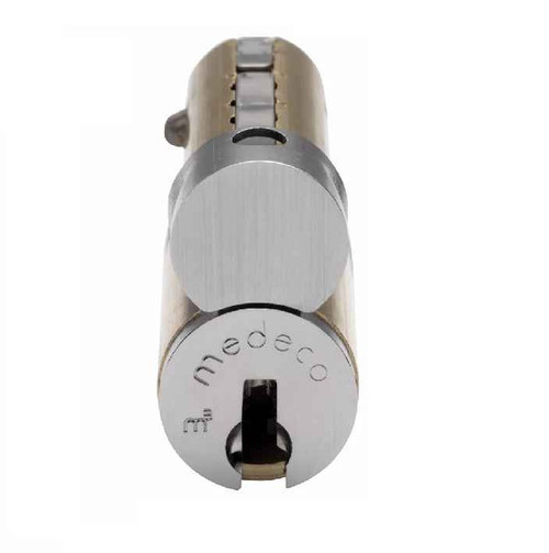 320201-05-00S Medeco Biaxial 6-Pin LFIC Core 00 Keyway Sub-Assembled in Bright Brass