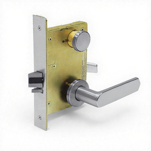 LC-8270-24V-LNJ-BSP Sargent 8200 Series Fail Safe Electrified Mortise Lock in Black Suede