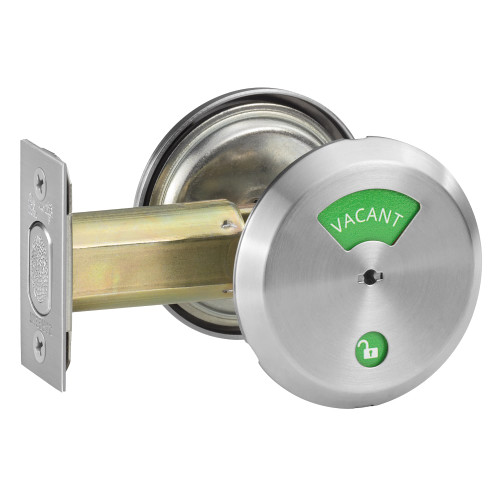 468-26D-V54 Sargent Grade 2 Thumb Turn x Indicator Deadbolt in Satin Chrome