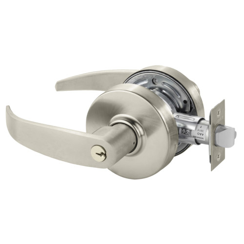 28-7G05-LP-15 Sargent 10 Entry/Office Cylindrical Lock in Satin Nickel