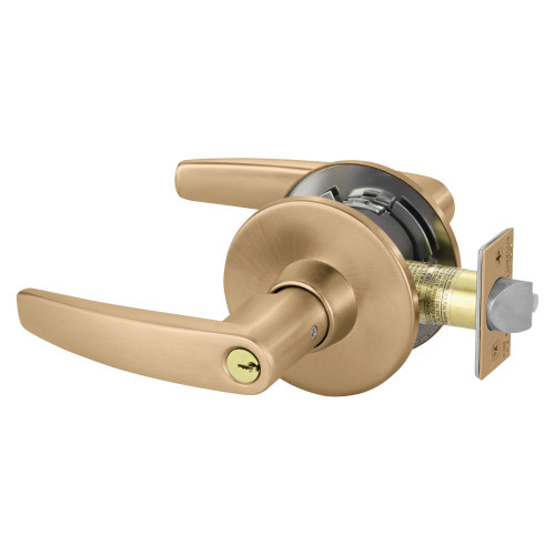 28-11G37-LB-10 Sargent 10 Classroom Cylindrical Lock in Satin Bronze