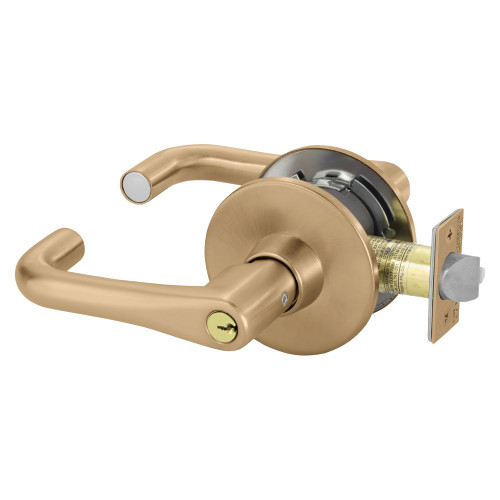 28-11G04-LJ-10 Sargent 10 Storeroom Cylindrical Lock in Satin Bronze