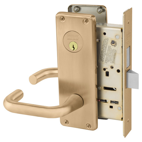 8227-WTJ-10 Sargent 8200 Series Storeroom Mortise Lock in Satin Bronze