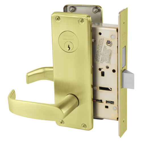 8224-WTL-4 Sargent 8200 Series Mortise Lock in Satin Brass