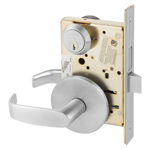 8226-LL-26D Sargent 8200 Series Mortise Lock in Satin Chrome