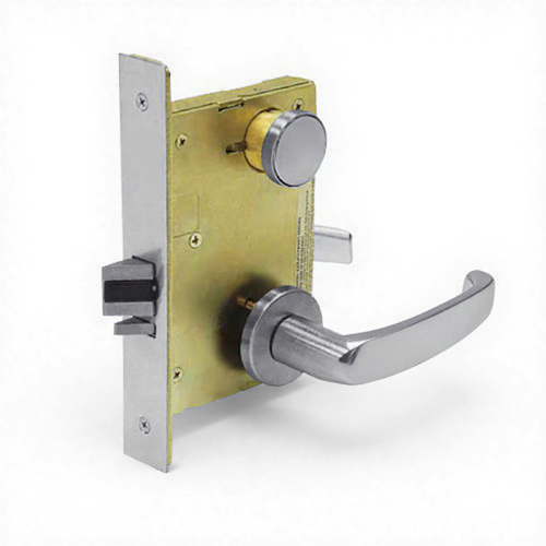 8205-LNF-4 Sargent 8200 Series Entry/Office Mortise Lock in Satin Brass