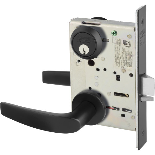 8238-LNB-BSP Sargent 8200 Series Classroom Mortise Lock in Black Suede