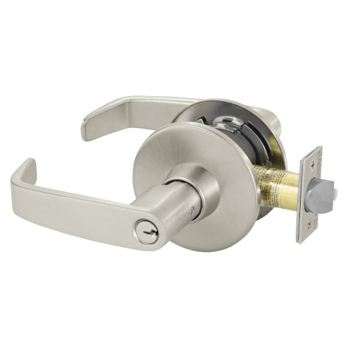 28-11G05-LL-15 Sargent 10 Entry/Office Cylindrical Lock in Satin Nickel