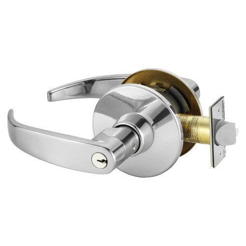 28-11G37-LP-26 Sargent 10 Classroom Cylindrical Lock in Bright Chrome
