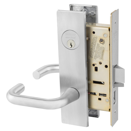 8255-LW1J-26D Sargent 8200 Series Entry/Office Mortise Lock in Satin Chrome