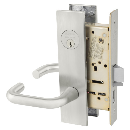 8255-LW1J-32D Sargent 8200 Series Entry/Office Mortise Lock in Satin Stainless