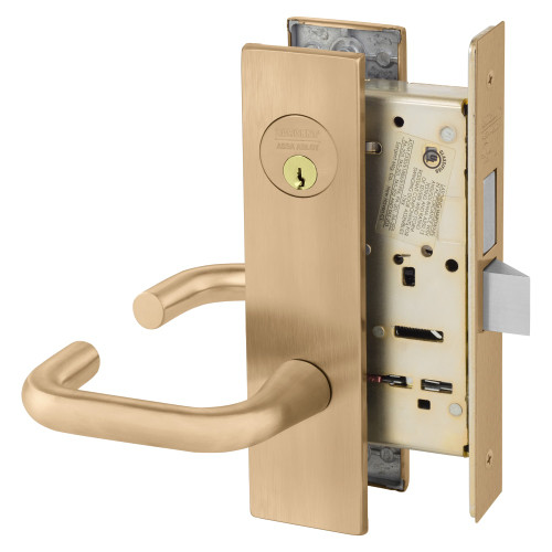 8227-LE1J-10 Sargent 8200 Series Storeroom Mortise Lock in Satin Bronze